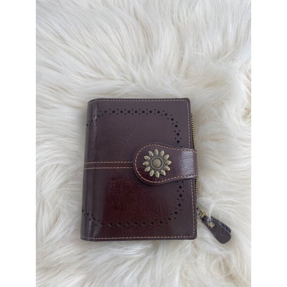 LAVEMI Handbags - Lavemi Womens Leather Wallet Small Compact RFID Blocking BROWN NEW